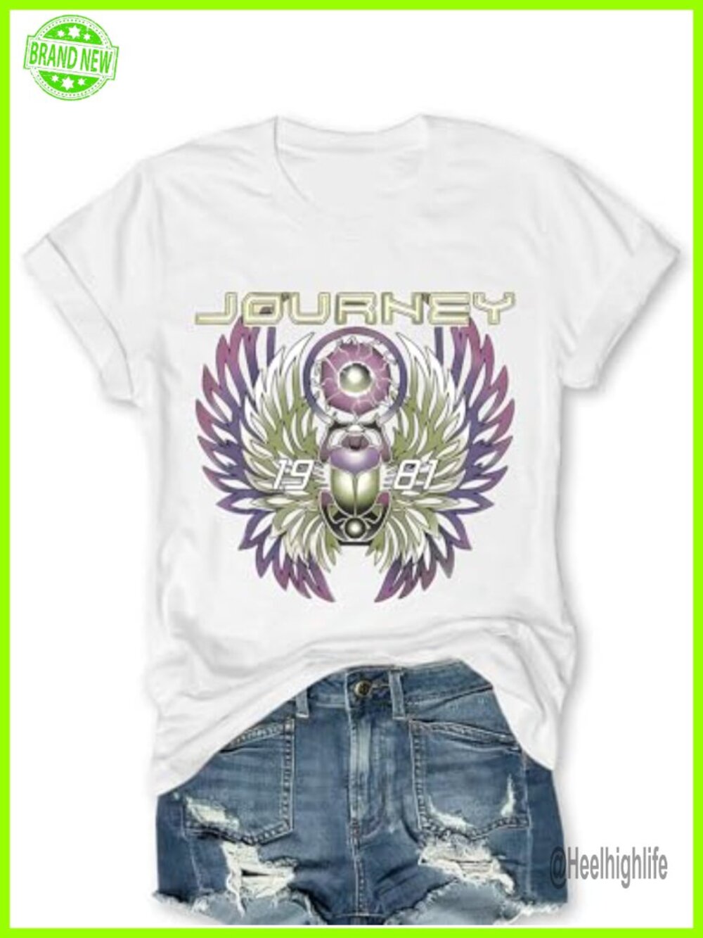 Women's Vintage Travel Graphic T-Shirt Cotton Blend Short Sleeve Crew Neck